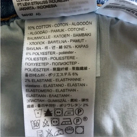 New Levi’s Distressed High Rise Denim Shorts 30 - Picture 8 of 10